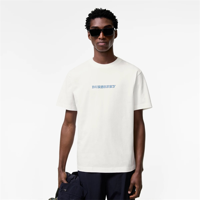burberry archival logo ekd print cotton t-shirt